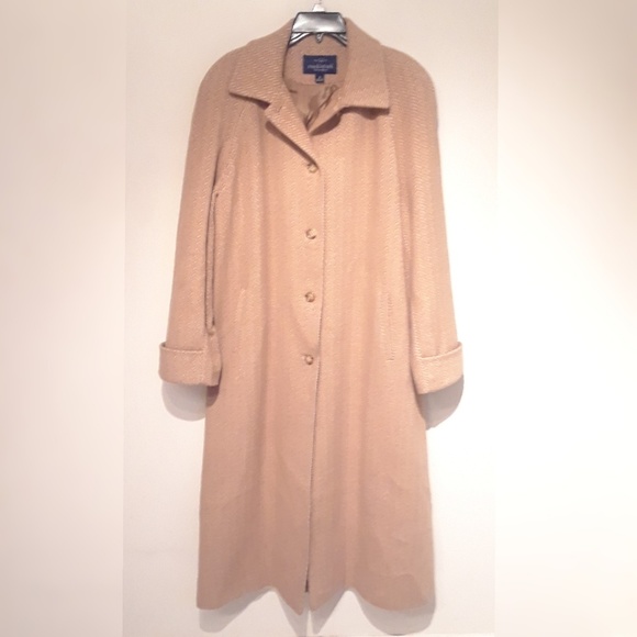 ❌❌SOLD❌❌Mackintosh Long Wool Coat Wm Sz 18 - Picture 1 of 8